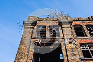 Desolate warehouse in London