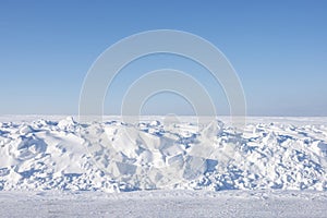 Desolate winter landscape