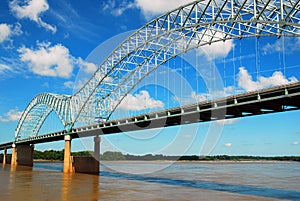 The DeSoto Bridge spanning the Mississippi River