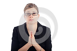 Desperate woman pray