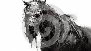 Desperation Angry Horse Graphic Design And Digital Art