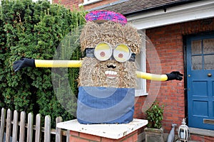 Despicable Minion, an entrant in the Chorleywood Scarecrow Trail 2021