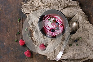 Dessert berry soup