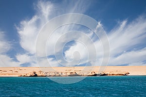 Dessert coastline on the Red Sea