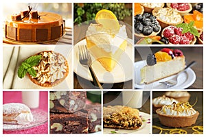 Dessert collage