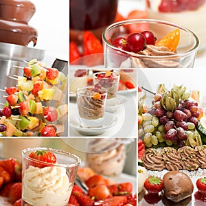 Dessert collage photo