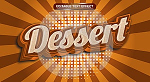Dessert editable text effect