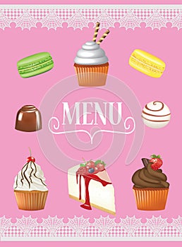 Dessert menu design