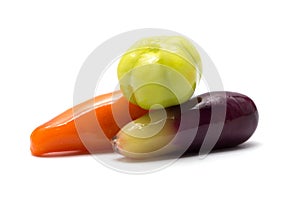 Dessert plating on white background, Thai dessert name