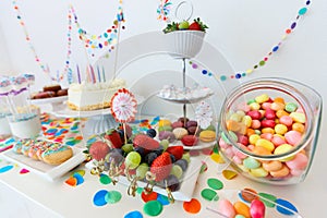 Dessert table at party