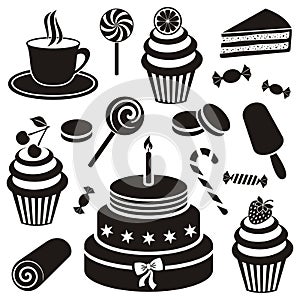 Desserts and sweets icon photo