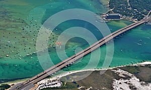 Destin Harbor in Destin, Forida photo