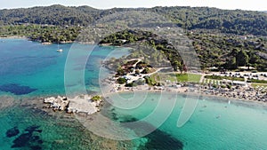 Destination on Sithonia, Halkidiki - Lagonisi beach, amazing and beautiful landscape