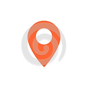 Destination vector icon. Map pointer icon. Vector illustration for web design and mobile app photo