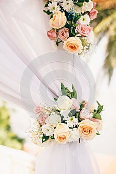 Destination wedding arch