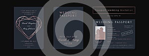 Destination Wedding Pass Vector
