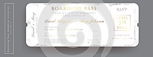 Destination Wedding Pass Vector