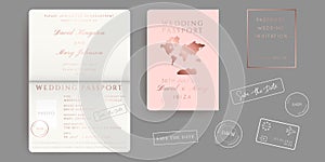 Destination Wedding Pass Vector