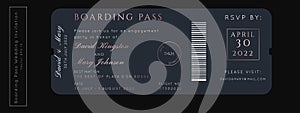 Destination Wedding Pass Vector