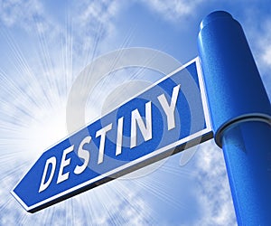 Destiny Sign Meaning Progress And Prophecy 3d Illustration photo