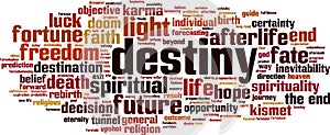 Destiny word cloud