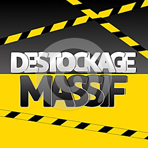 Destockage: french translation for destocking banner