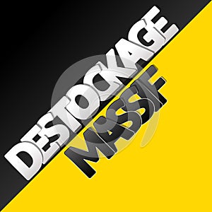 Destockage: french translation for destocking banner