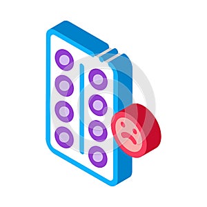 Destress Pills isometric icon vector illustration