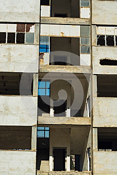 Destroyed and abandoned factories of communistic era