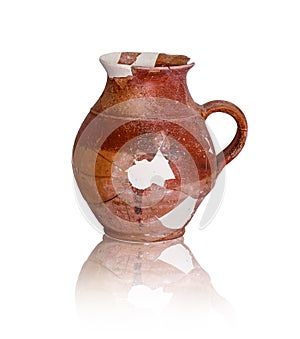 Destroyed ancient amphoras