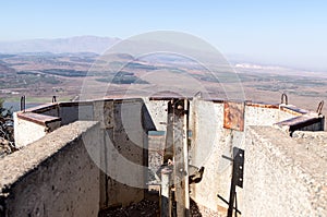 The destroyed battle tower that has remained since the War of t