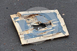 Destroyed box