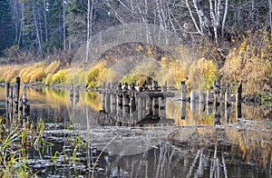 Destroyed bridge