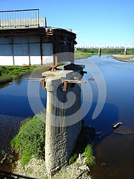 Destroyed bridge