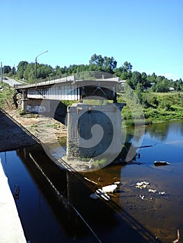 Destroyed bridge