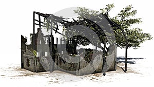 Destroyed building - ruin