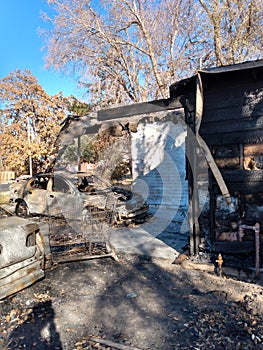 Destroyed Carport