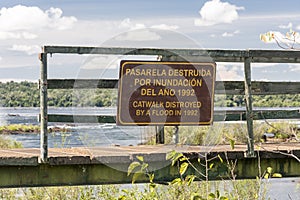 Destroyed Catwalk Iguassu Argentina