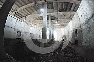 Destroyed factory photo