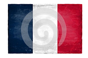 Destroyed French flag