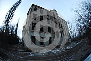 Destroyed hospital photo