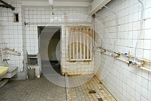 Destroyed lavatory photo