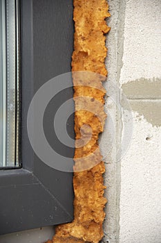 Destroyed mounting foam