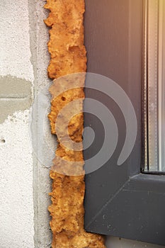 Destroyed mounting foam