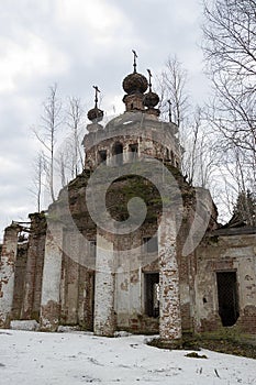 Destroyed Orthodox church