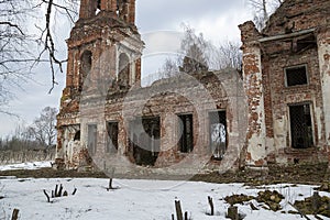 Destroyed Orthodox church