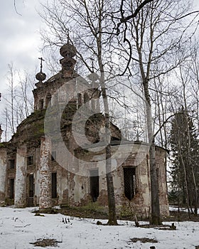 Destroyed Orthodox church