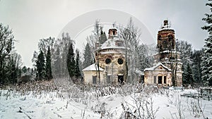 Destroyed orthodox church