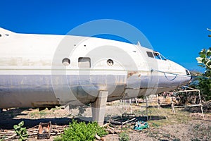 Destroyed Soviet Airplane in the Massawa Old Town