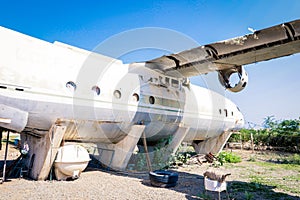 Destroyed Soviet Airplane in the Massawa Old Town